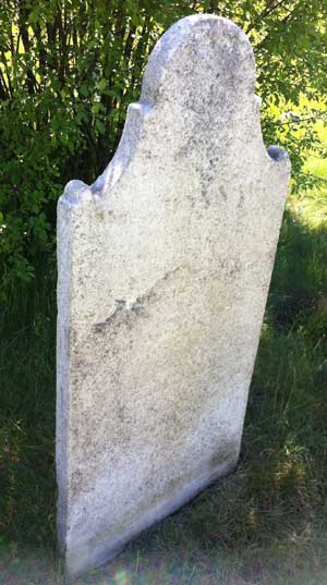 before Hannah Waterhouse's stone was cleaned