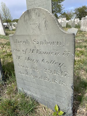 Jacob Colley head stone
