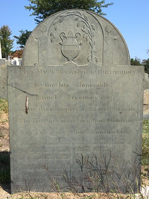 head stone of Enoch Freeman