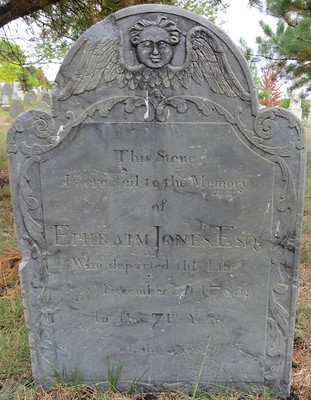 Ephraim Jones head stone
