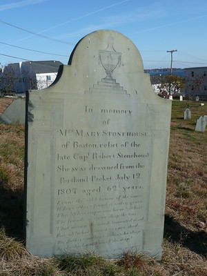 head stone for Mary Stonehouse