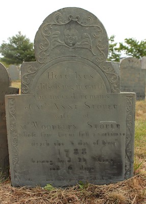Anne Storer head stone