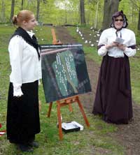 Girl Scouts Present the rehabilitated Grand Trunk Cemetery