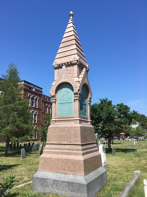 James Alden monument in Eastern Cemetery