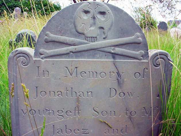 Jonathan Dow's headstone