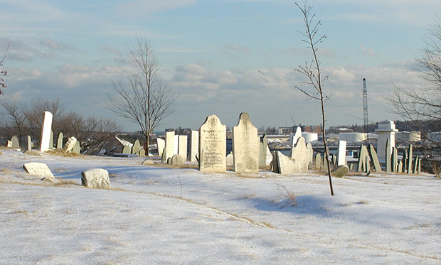 snowy Eastern Cemetery