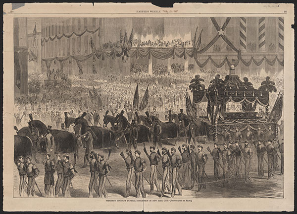 Harper's Print of Lincoln Funeral Procession