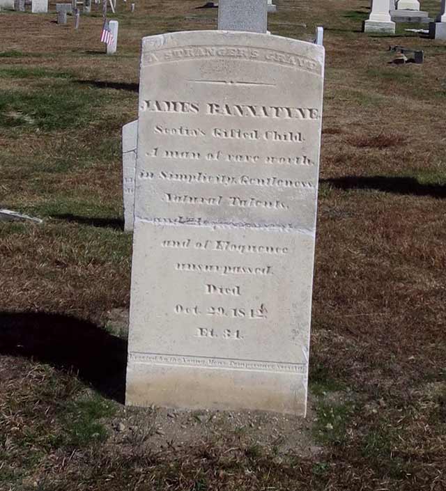 James Bannatyne headstone