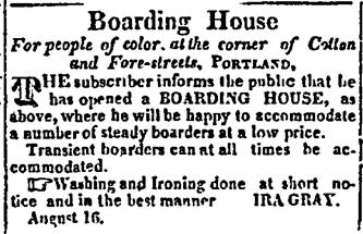 screenshot of a newspaper advertisement: Boarding House