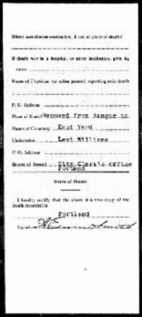 back screenshot of an old vital record sheet
