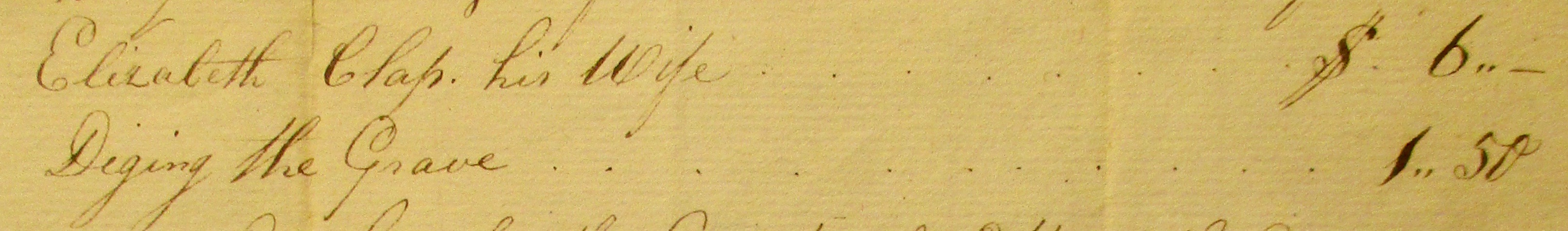 detail of an old document with handwriting